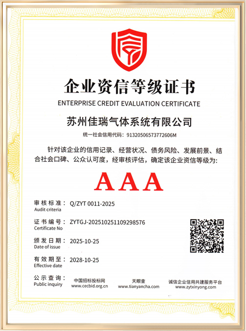 企业资信等级证书
